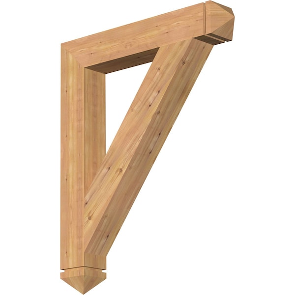 Ekena Millwork Traditional Arts & Crafts Smooth Bracket, Western Red Cedar, 5 1/2"W x 36"D x 44"H BKT06X36X44TRA03SWR - main